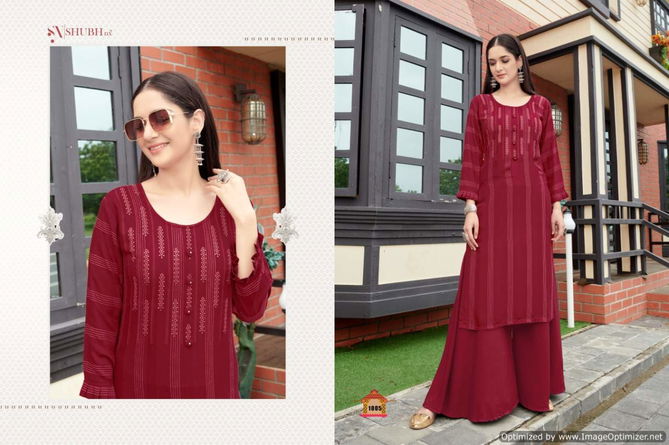 Shubh Anamika 1 Ethnic Wear Rayon Viving Fancy Designer Kurti Collection